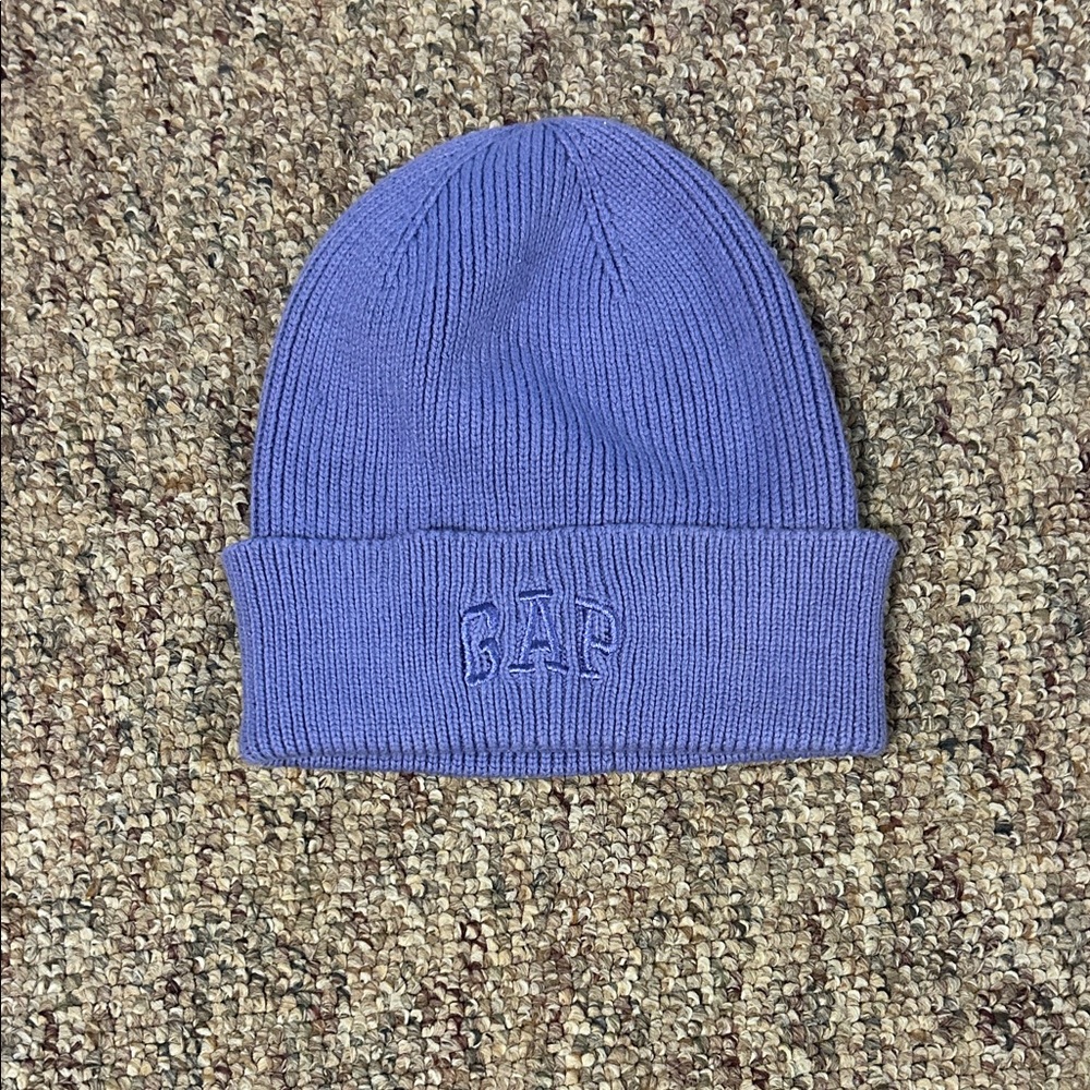 GAP Indigo Ribbed Beanie
